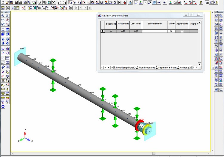 Expansion joint calculation in Stress Analysis