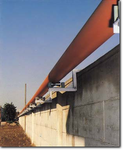 Roller sliding supports for pipes