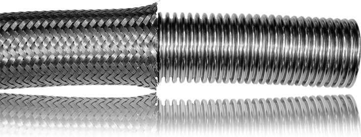 Tubo metallico flessibile 1 treccia metallica 1SP
